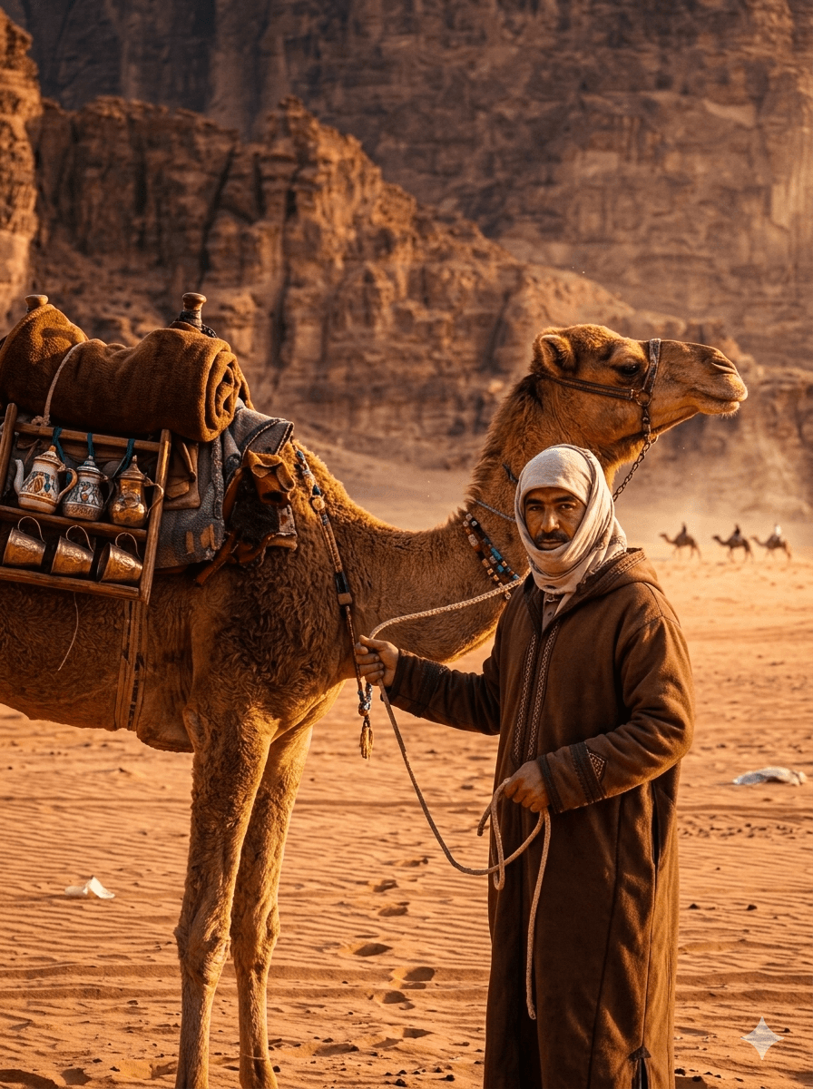 bedouin man camel desert landscape.jpg