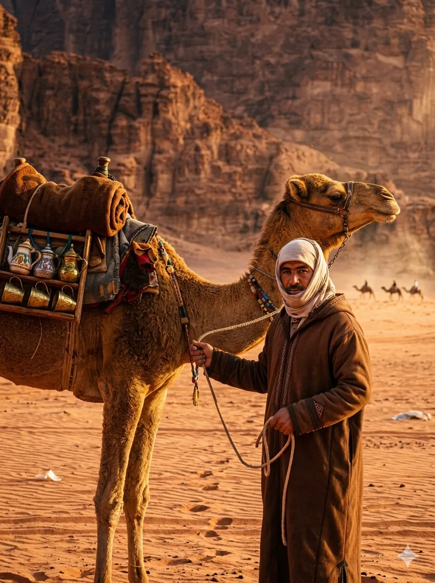 bedouin man camel desert landscape.jpg