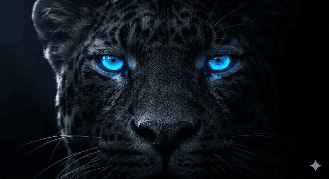 black leopard glowing blue eyes portrait.jpg